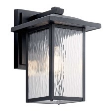 Kichler Cappanna Outdoor Wall Lantern Medium Textured Black Kichler Cappanna Outdoor Wall Lantern Medium Textured Black