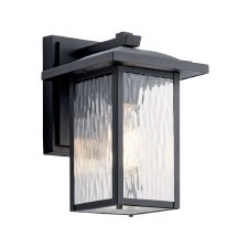 Kichler Cappanna Outdoor Wall Lantern Small Textured Black Kichler Cappanna Outdoor Wall Lantern Small Textured Black