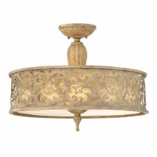 Hinkley Carabel Large Semi Flush Light Brushed Champagne Hinkley Carabel Large Semi Flush Light Brushed Champagne