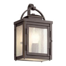 Kichler Carlson Small Outdoor Wall Lantern Rubbed Bronze