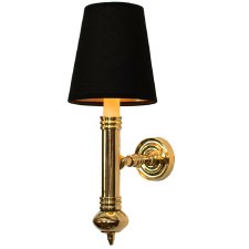 Carlton Single Wall Light Polished Brass Unlacquered