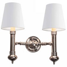 Carlton Twin Wall Light Polished Nickel Carlton Twin Wall Light Polished Nickel