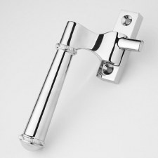 Aston Ribbon Casement Fastener Rim Strike Left Hand Polished Chrome