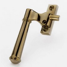 Aston Linford Casement Fastener Lockable Hook Plate LH Antique Brass Unlacquered