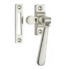Contemporary Casement Fastener Mortice Plate Polished Nickel