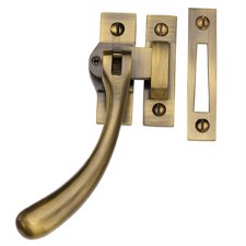 Heritage Locking Ball Casement Fastener V1008L MP/HP Antique Brass