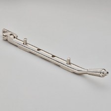 Reeded Casement Stay 10.5" Polished Nickel