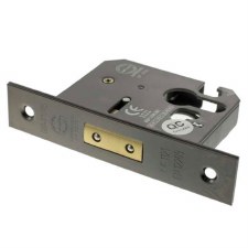 Mortice Euro Deadlock CE Marked 2.5" Black Nickel