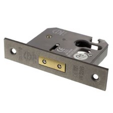 Mortice Euro Deadlock CE Marked 2.5" Distressed Silver