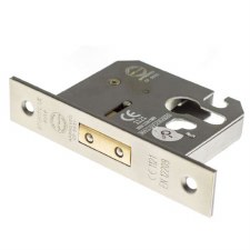 Mortice Euro Deadlock CE Marked 2.5" Matt Gun Metal