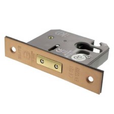 Mortice Euro Deadlock CE Marked 2.5" Urban Satin Copper