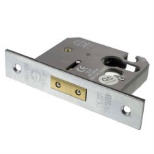 Mortice Euro Deadlock CE Marked 2.5" Satn Chrome