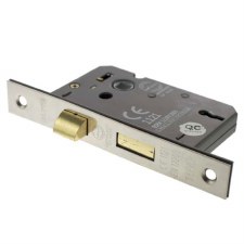 Mortice 3 Lever Sashlock CE Marked 2.5" Satin Nickel