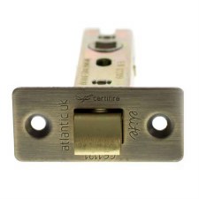 Tubular Latch CE Marked 2.5" Matt Antique Brass