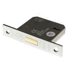 Mortice Deadlock CE Marked 2.5" Polished Chrome