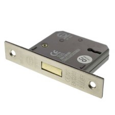 Mortice Deadlock CE Marked 2.5" Satin Nickel