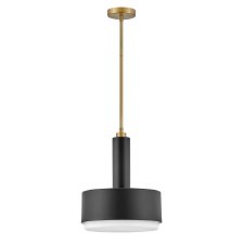 Hinkley Cedric Pendant Light Black & Opal Glass Hinkley Cedric Pendant Light Black & Opal Glass