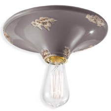 Ferroluce Ceiling Light C134 Vintage Tortora