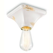 Ferroluce Ceiling Light C135 Vintage Bianco