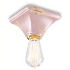 Ferroluce Ceiling Light C135 Vintage Cipria Ferroluce Ceiling Light C135 Vintage Cipria