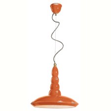 Ferroluce Pendant Light C1410 Vintage Arancio