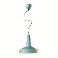 Ferroluce Pendant Light C1417 Vintage Azzurro