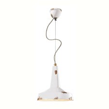 Ferroluce Pendant Light C1417 Vintage Bianco