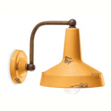 Ferroluce Wall Bracket Light C1420 Vintage Giallo