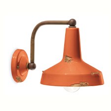 Ferroluce Wall Bracket Light C1420 Vintage Arancio