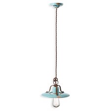 Ferroluce Ceiling Light C1441 Vintage Azzurro