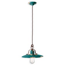 Ferroluce Ceiling Light C1442 Vintage Verde