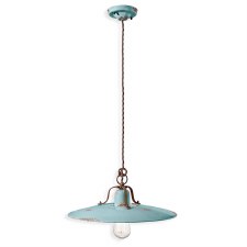 Ferroluce Ceiling Light C1443 Vintage Azzurro