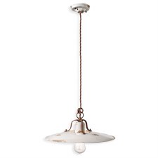 Ferroluce Ceiling Light C1443 Vintage Bianco