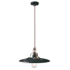 Ferroluce Ceiling Light C1443 Vintage Nero