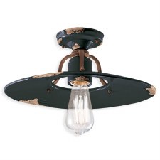 Ferroluce Ceiling Light C1445 Vintage Nero