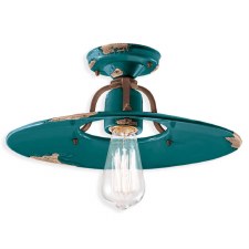 Ferroluce Ceiling Light C1445 Vintage Verde