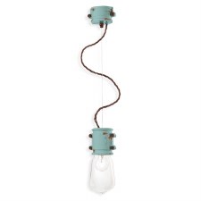 Ferroluce Ceiling Light C1520 Vintage Azzurro