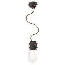 Ferroluce Ceiling Light C1520 Vintage Nero