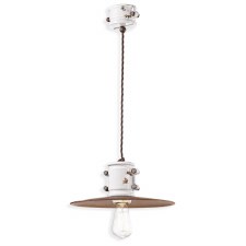 Ferroluce Ceiling Light C1522 Vintage Bianco