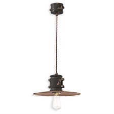 Ferroluce Ceiling Light C1522 Vintage Nero