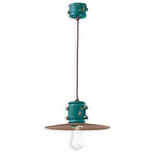 Ferroluce Ceiling Light C1522 Vintage Verde