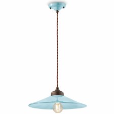 Ferroluce Pendant Ceiling Light C1631 Azzurro