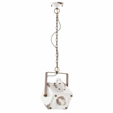 Ferroluce Pendant Ceiling Light C1652 Vintage Bianco