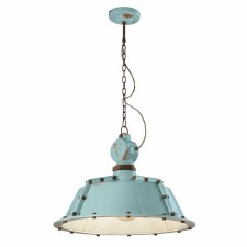 Ferroluce Ceiling Pendant Light C1720 Vintage Azzurro