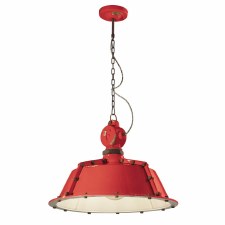 Ferroluce Ceiling Pendant Light C1720 Vintage Rosso