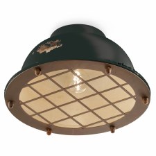 Ferroluce Flush Ceiling Light C1760 Vintage Nero