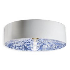 Ferroluce Flush Ceiling Light C1792 Ming Blue