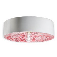 Ferroluce Flush Ceiling Light C1792 Ming Rosso