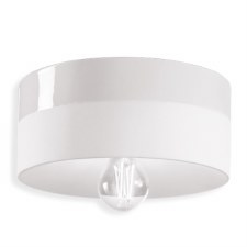 Ferroluce Flush Ceiling Light C1793 Bianco Grezzo