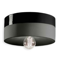 Ferroluce Flush Ceiling Light C1793 Nero Carbone